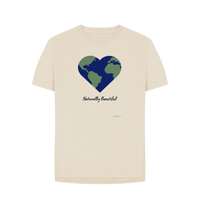 Oat Women's Relaxed Fit Tee Certified Organic Cotton, Eartharia's Signature Collection, Naturally Beautiful