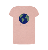 Sunset Pink Women's Remill\u00ae T-shirt, Eartharia's Signature Collection, Conserve to Preserve