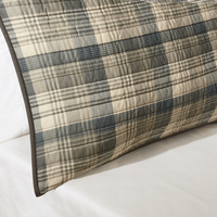 Plaid Quilt Set, 100% Cotton