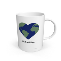 White Mug, 100% Natural Ceramic, Eartharia's Signature Collection, Made with Love